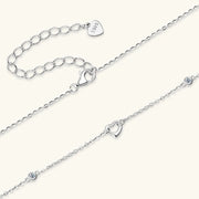 Heart Moissanite Necklace thumbnail 5