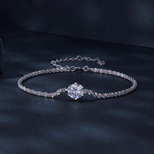 Bundle outfit view of the 925 Sterling Silver Zircon Bracelet, styled with soft-shine jewelry for daily outfits and gifting, made for women who want stackable jewelry.