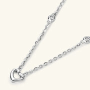 Heart Moissanite Necklace thumbnail 4