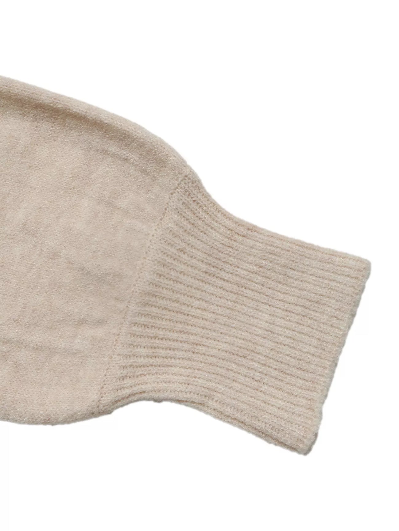 Side view of the Apricot Tied Surplice Long Sleeve Sweater, styled with polished boutique styling for day-to-night outfits, made for women who want easy layering.