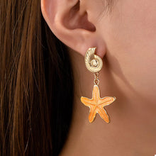 Bundle outfit view of the Sherbet Women's Minimalist Ocean Shell Starfish Drop Earrings for Everyday Styling & Gifting, styled with light-catching shine for workdays, dinners, and gifting, made for women who want lightweight shine.