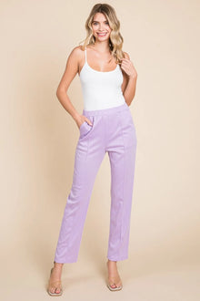 Bundle outfit view of the Lilac Women's Elegant Culture Code Full Size Pin Pants for Office & Everyday Wear, styled with polished comfort for work, travel, and everyday wear, made for women who want repeat outfit options.