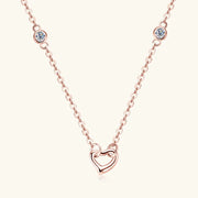 Heart Moissanite Necklace thumbnail 7