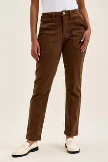 Bundle outfit view of the Judy Blue High Waist Aurora Weekender Jeans with Knee Darts C Mahogany, styled with polished boutique styling for day-to-night outfits, made for women who want easy layering.