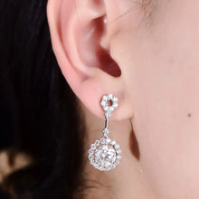 Bundle outfit view of the White Women's Minimalist 4 Carat Crystal Drop Dangle Earrings for Everyday Styling & Gifting, styled with light-catching shine for workdays, dinners, and gifting, made for women who want lightweight shine.