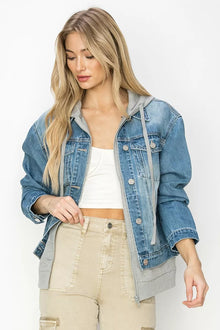 Bundle outfit view of the MEDIUM Women's Elegant Knit Risen Oversized Hoodie Jacket Top for Layering & Everyday Outfits, styled with polished boutique styling for day-to-night outfits, made for women who want easy layering.