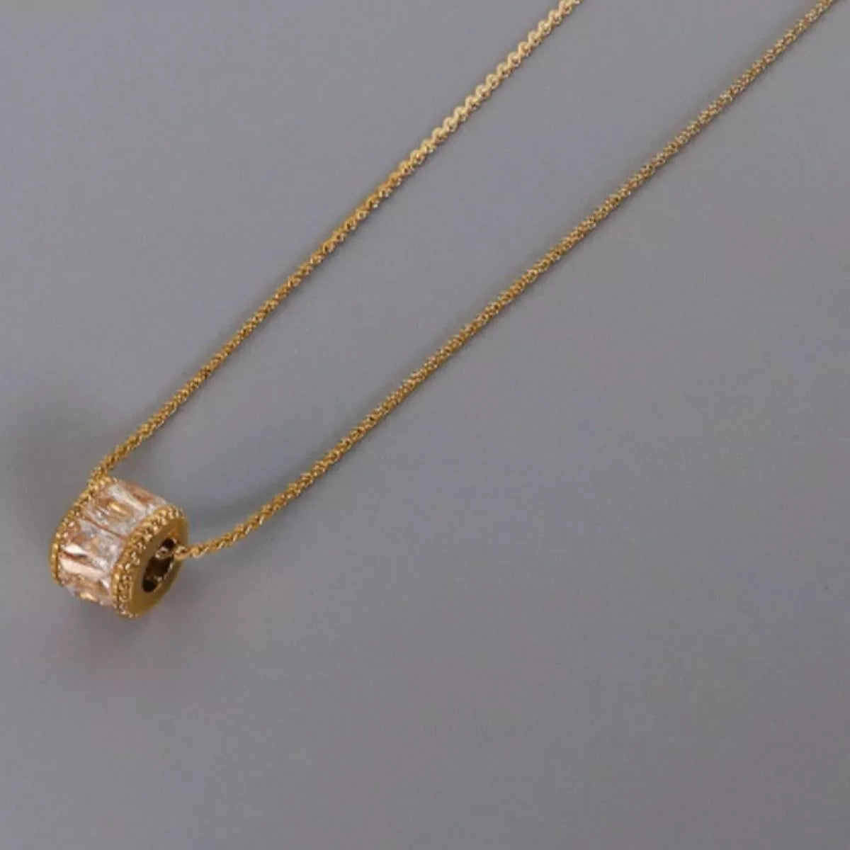 Layered styling view of the Women's Lace Zircon Gold Necklace for Everyday Styling & Gifting, styled with layered jewelry for everyday styling and gifting, made for women who want refined neckline detail.