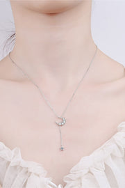 Star Moissanite Moon Necklace thumbnail 2