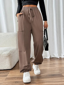 Bundle outfit view of the Taupe Women's Elegant Perfee Tied Joggers Pockets Pants for Office & Everyday Wear, styled with polished comfort for work, travel, and everyday wear, made for women who want repeat outfit options.