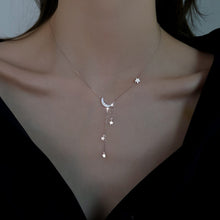 Bundle outfit view of the Women's Lace Silver Minimalist 925 Sterling Star Moon Necklace for Everyday Styling & Gifting, styled with layered jewelry for everyday styling and gifting, made for women who want refined neckline detail.